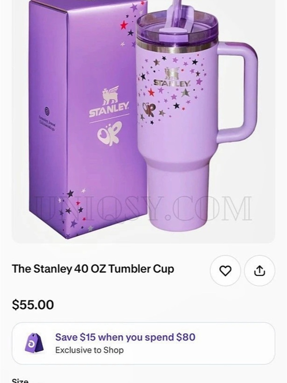 Stanley x Olivia Rodrigo Quencher H2.0 FlowState 40 oz Tumbler 40 oz Tumbler